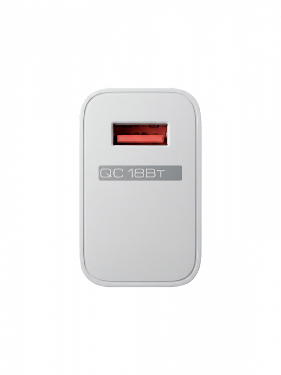 Зарядное устройство для телефона, Быстрая зарядка 18Вт адаптер USB Орбита OT-APU65